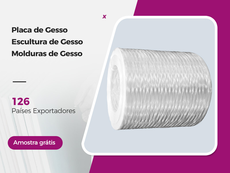 Roving de Fibra de Vidro para Gesso